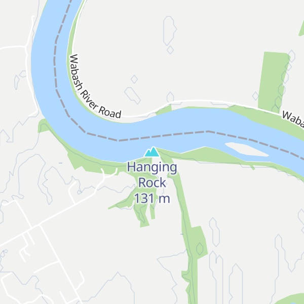 Map of Hanging Rock