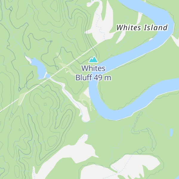 Map of Sims Bluff