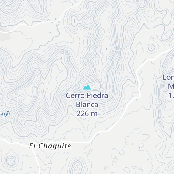 Map of Cerro Piedra Blanca