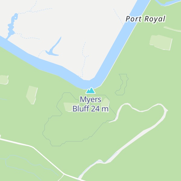Map of Myers Bluff