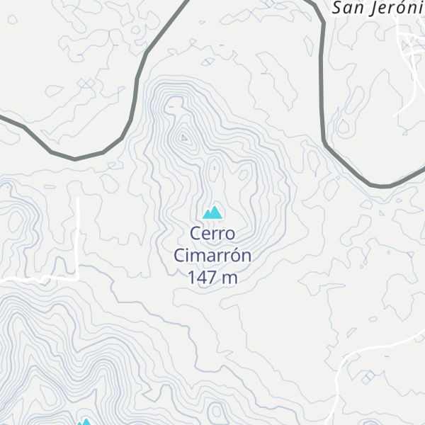Map of Cerro Cimarrón