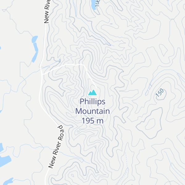 Map of Phillips Mountain