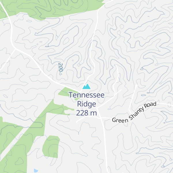 Map of Tennessee Ridge