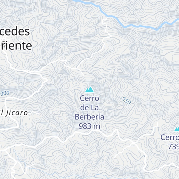 Map of Cerro de La Berbería