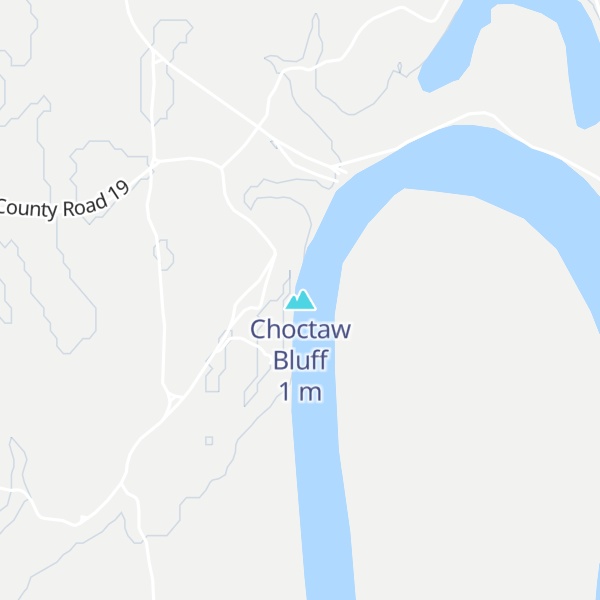 Map of Choctaw Bluff