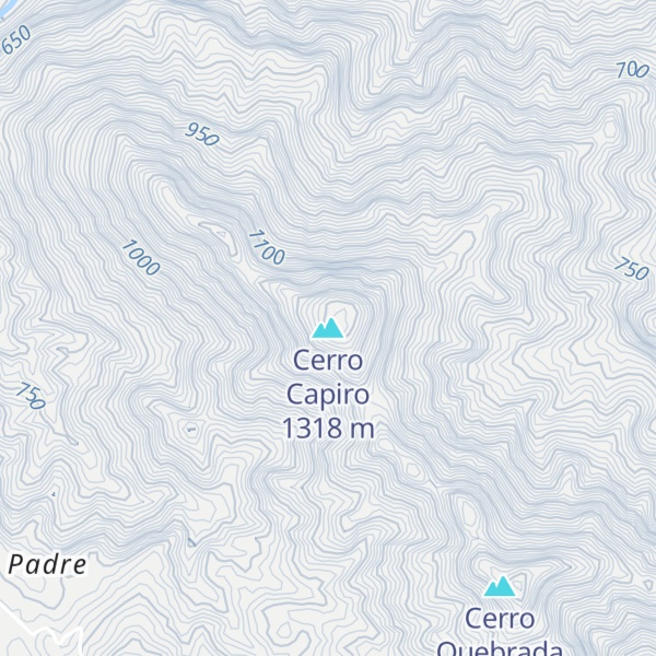 Map of Cerro Capiro
