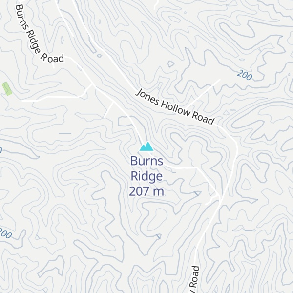 Map of Burns Ridge