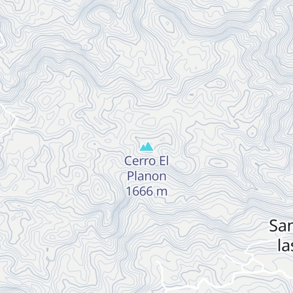 Map of Cerro El Planon