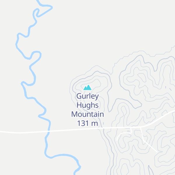 Map of Gurley Hughs Mountain
