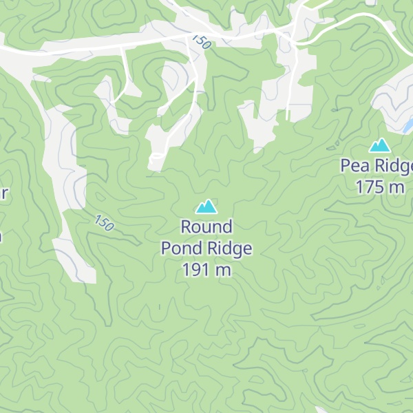 Map of Round Pond Ridge