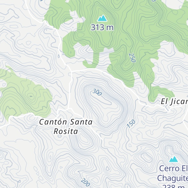 Map of Cerro Managua