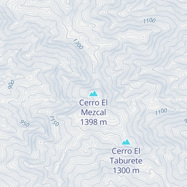 Map of Cerro El Mezcal