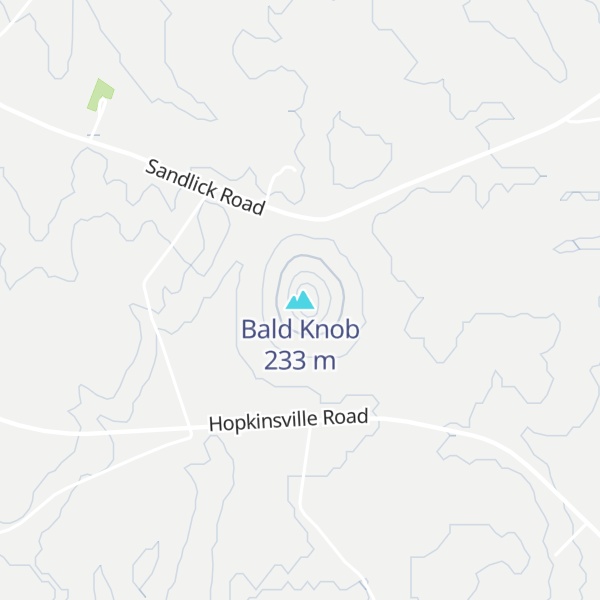 Map of Bald Knob