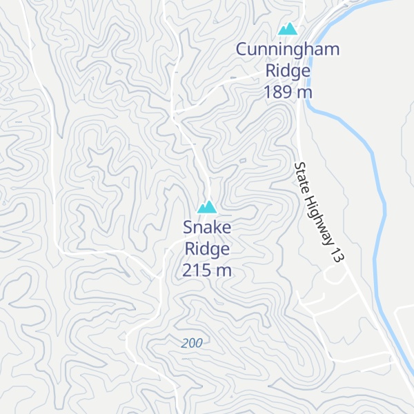 Map of Snake Ridge