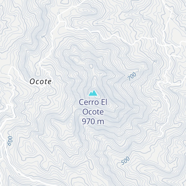 Map of Cerro El Ocote