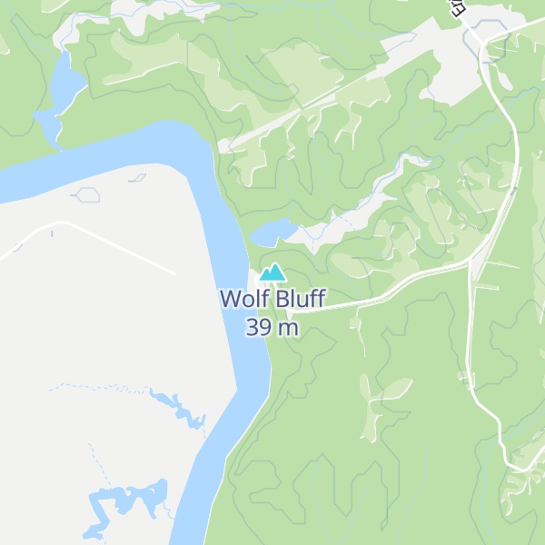 Map of Wolf Bluff