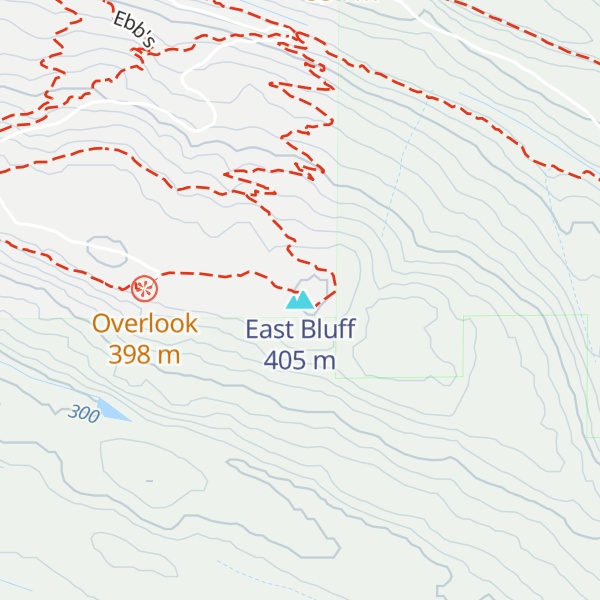Map of East Bluff