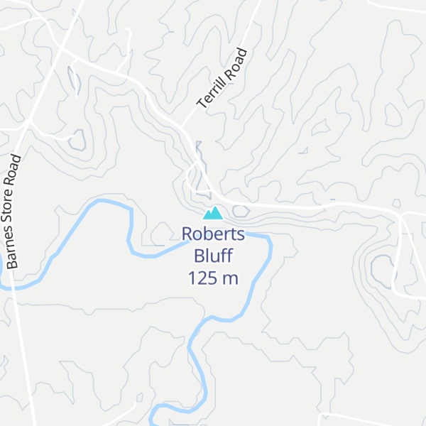 Map of Roberts Bluff