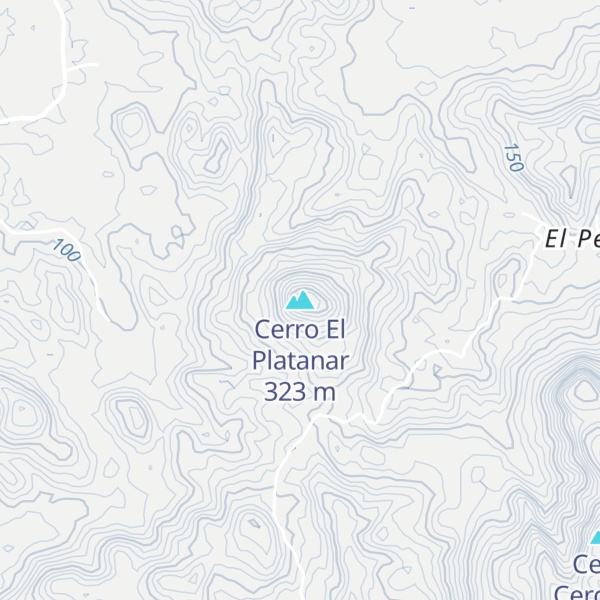 Map of Cerro El Platanar