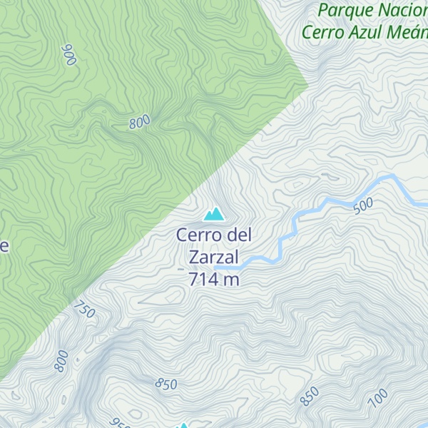 Map of Cerro del Zarzal