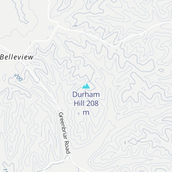 Map of Durham Hill