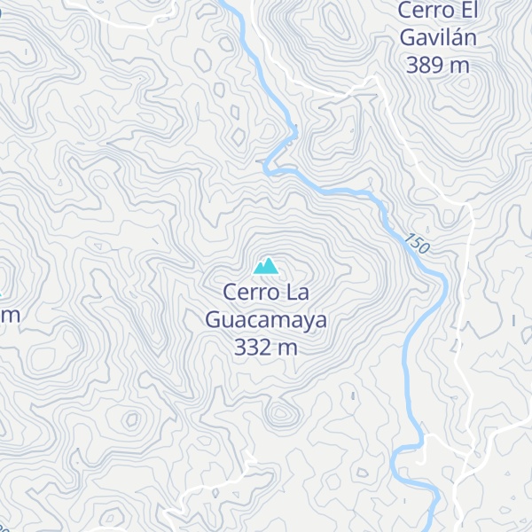 Map of Cerro La Guacamaya