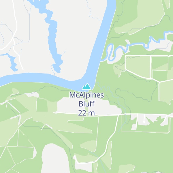 Map of McAlpines Bluff