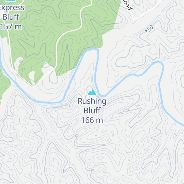 Map of Rushing Bluff
