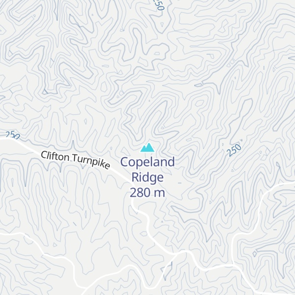 Map of Copeland Ridge