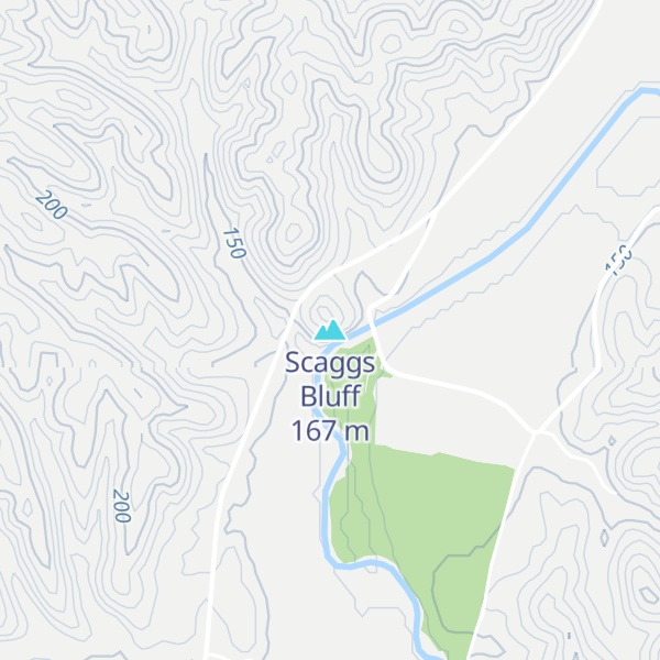 Map of Scaggs Bluff