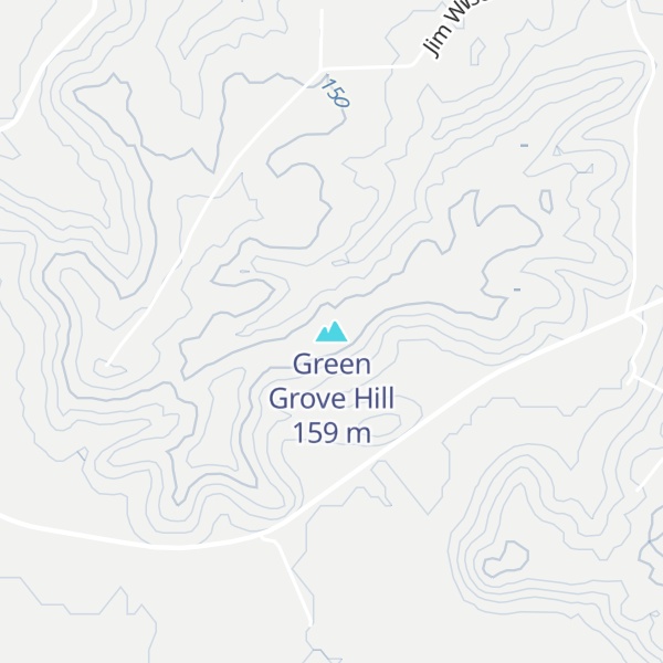 Map of Green Grove Hill