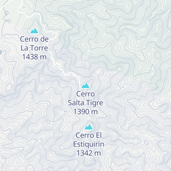 Map of Cerro Salta Tigre