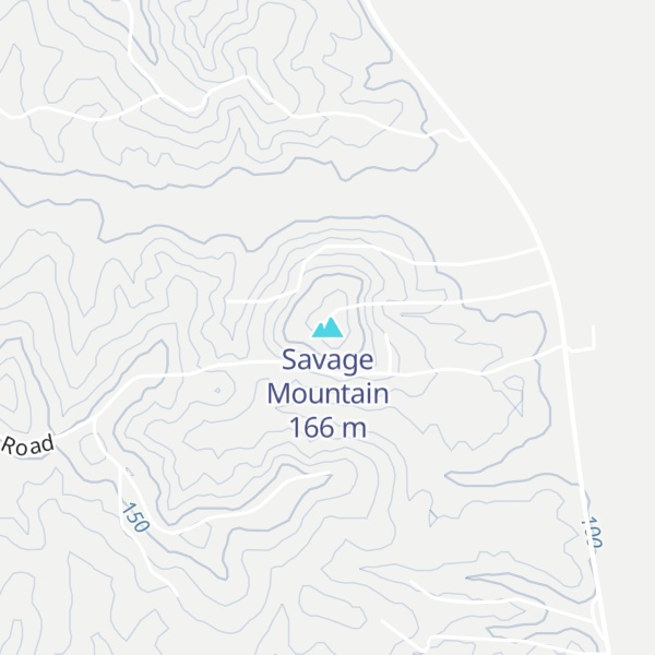 Map of Savage Mountain