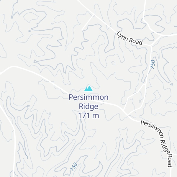 Map of Persimmon Ridge