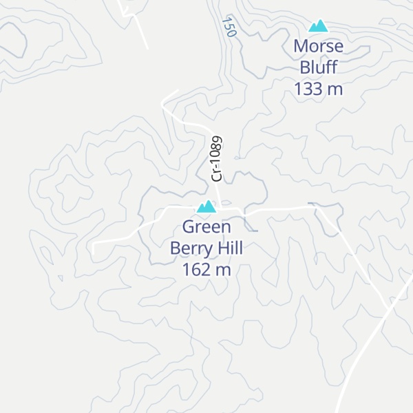 Map of Green Berry Hill