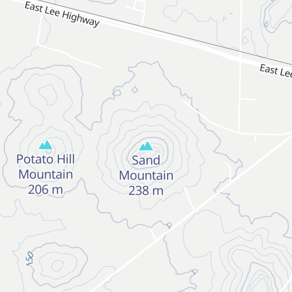 Map of Sand Mountain