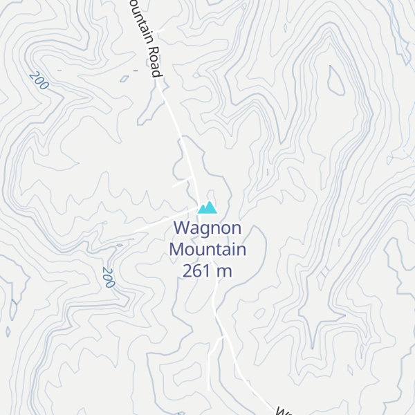 Map of Wagnon Mountain