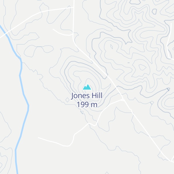 Map of Jones Hill