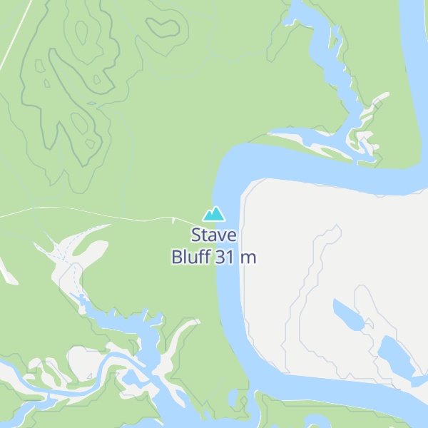 Map of Stave Bluff