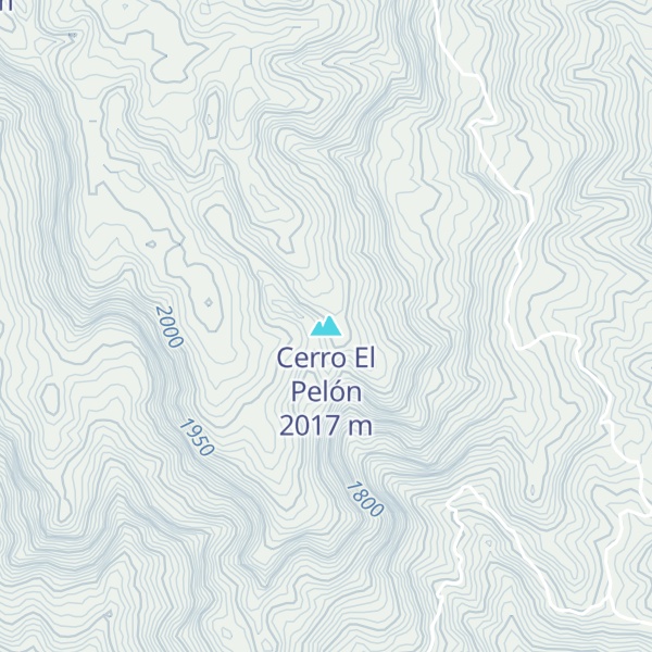 Map of Cerro El Pelón