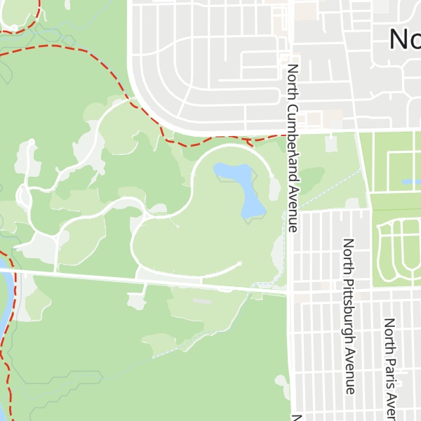 Map of Schiller Woods-East Sledding Hill