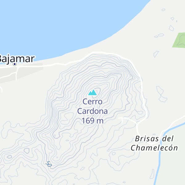 Map of Cerro Cardona