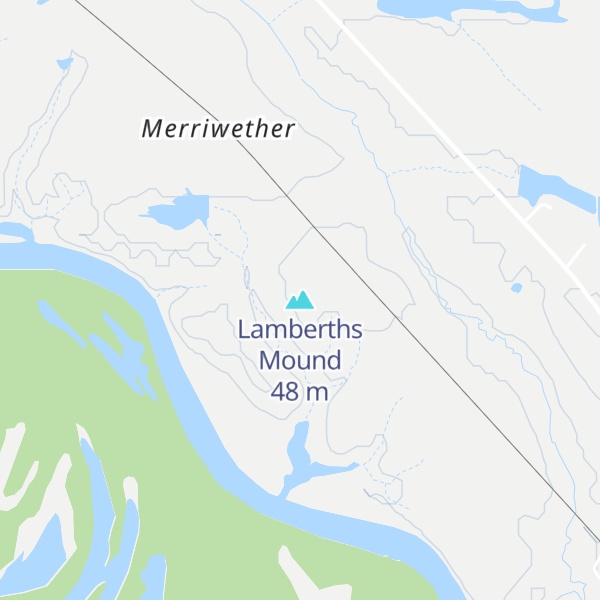 Map of Lamberths Mound