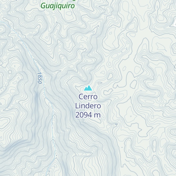 Map of Cerro Lindero