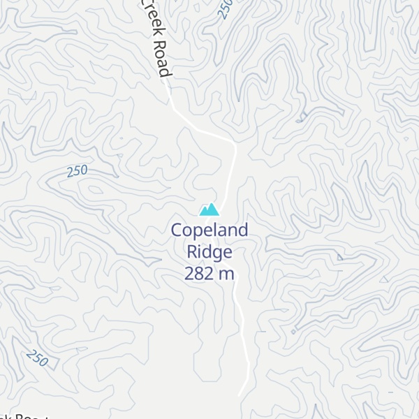 Map of Copeland Ridge