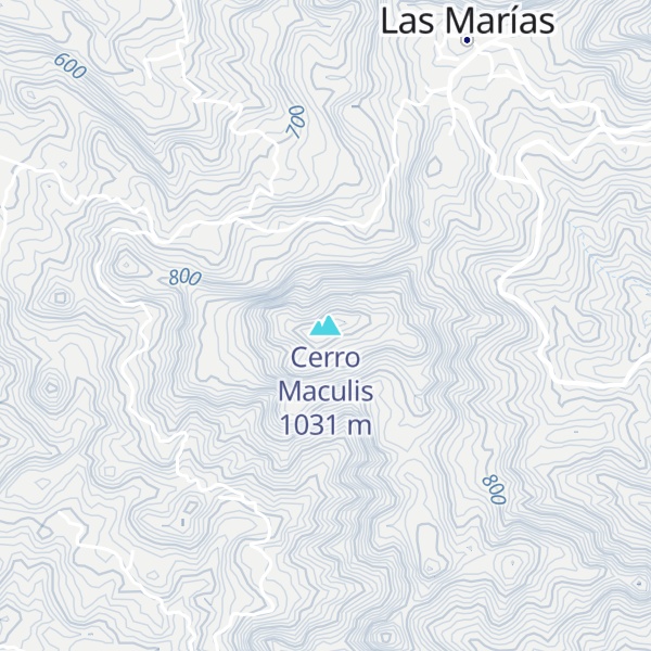 Map of Cerro Maculis