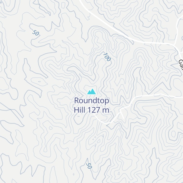 Map of Roundtop Hill