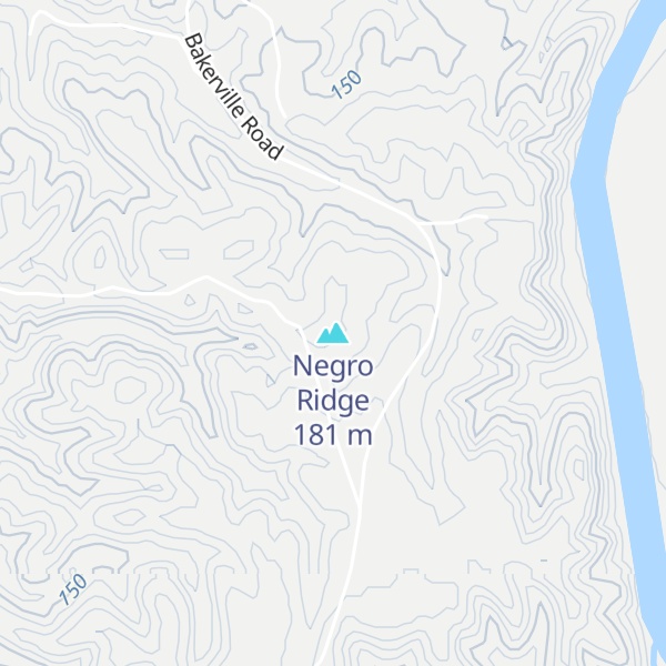Map of Negro Ridge