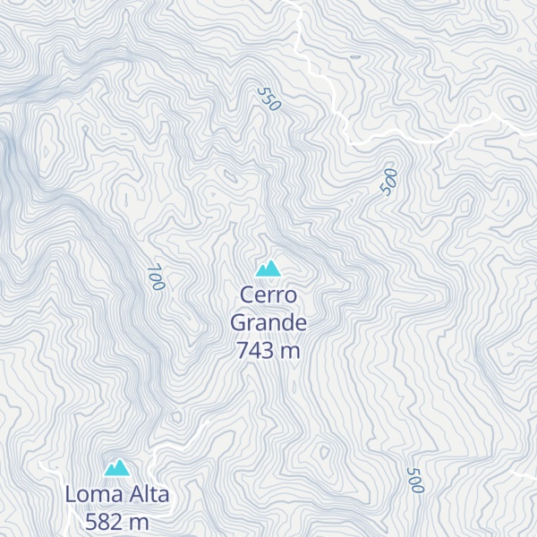 Map of Cerro Grande