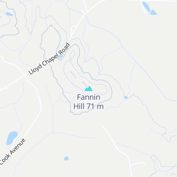 Map of Fannin Hill